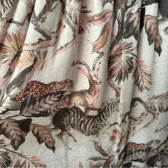 All Saints Floral Maxi Dress - Cream and Brown - Picture 3 of 9